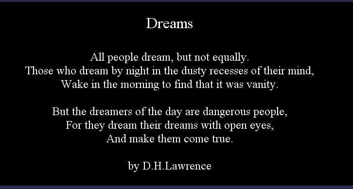 Dreams quote by D.H. Lawrence